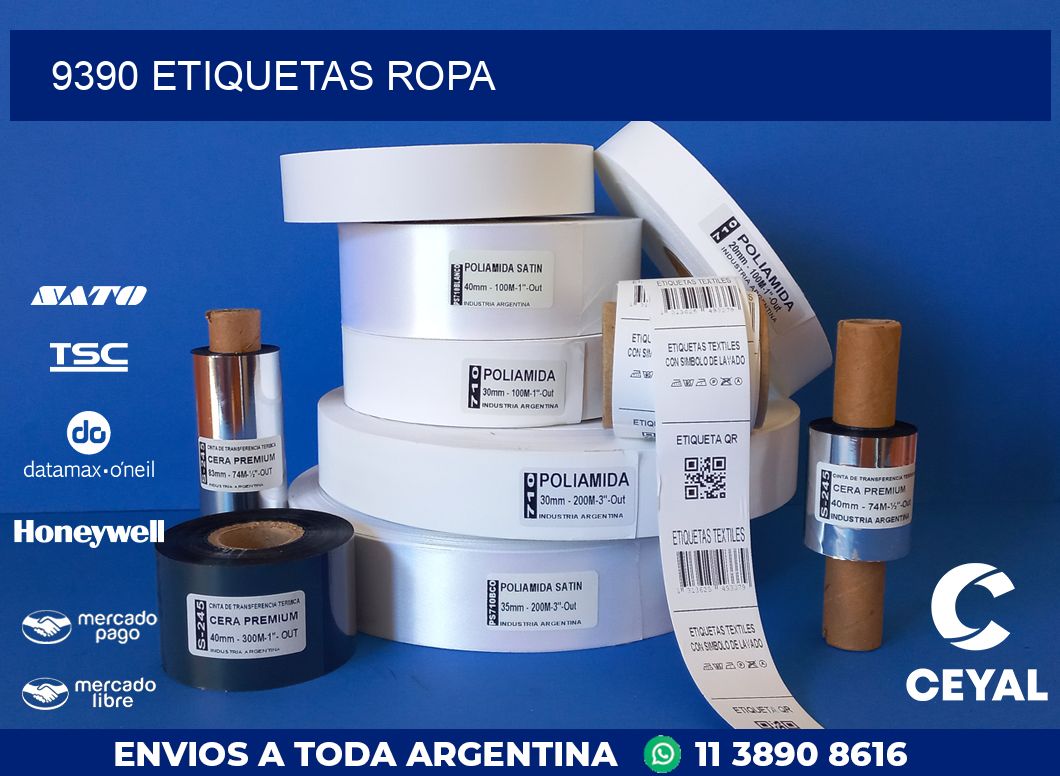 9390 ETIQUETAS ROPA
