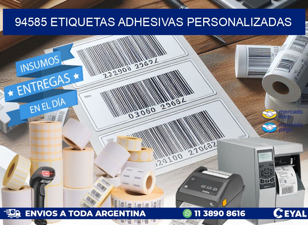 94585 etiquetas adhesivas personalizadas