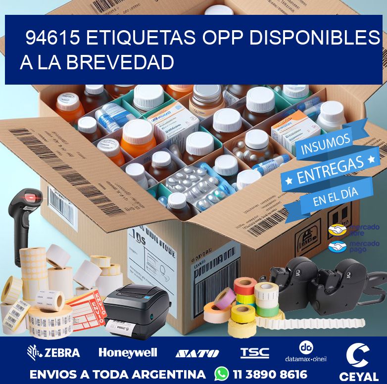 94615 ETIQUETAS OPP DISPONIBLES A LA BREVEDAD