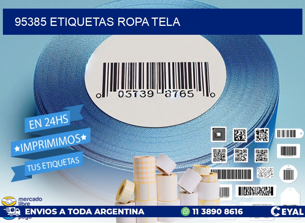 95385 ETIQUETAS ROPA TELA