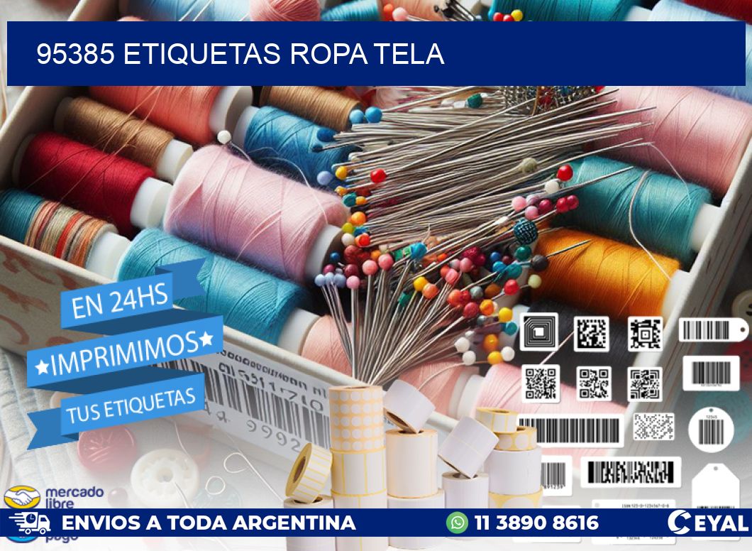 95385 ETIQUETAS ROPA TELA