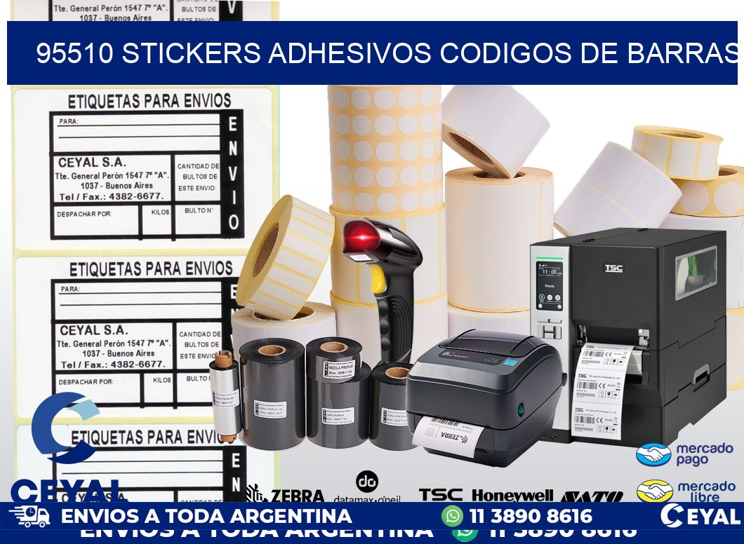 95510 stickers adhesivos codigos de barras