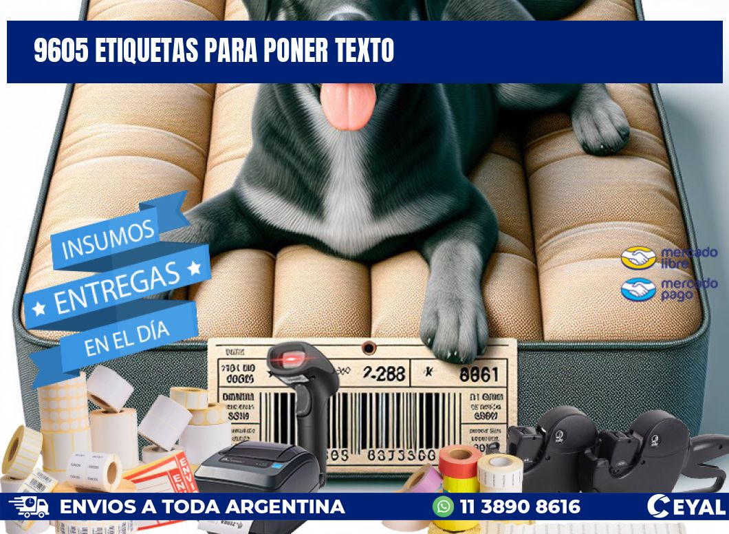 9605 ETIQUETAS PARA PONER TEXTO