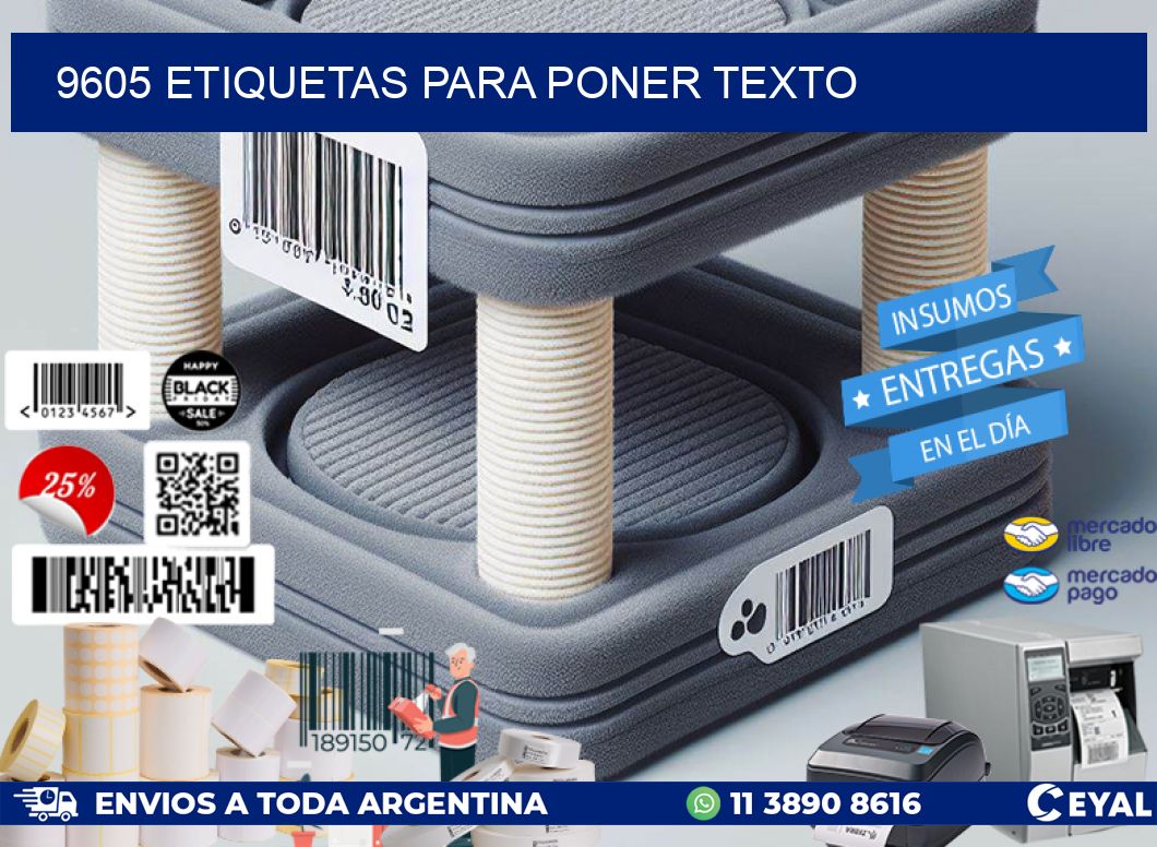 9605 ETIQUETAS PARA PONER TEXTO
