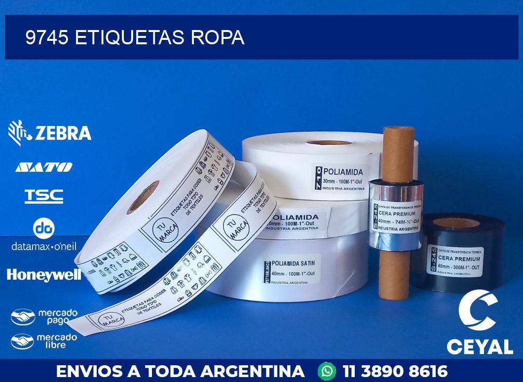 9745 ETIQUETAS ROPA