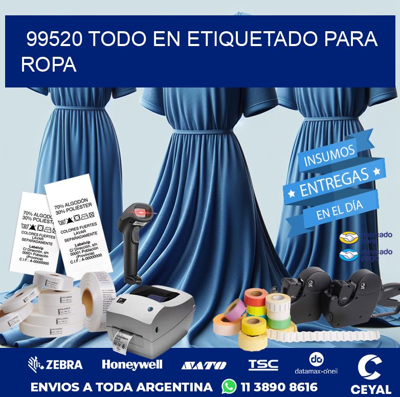 99520 TODO EN ETIQUETADO PARA ROPA