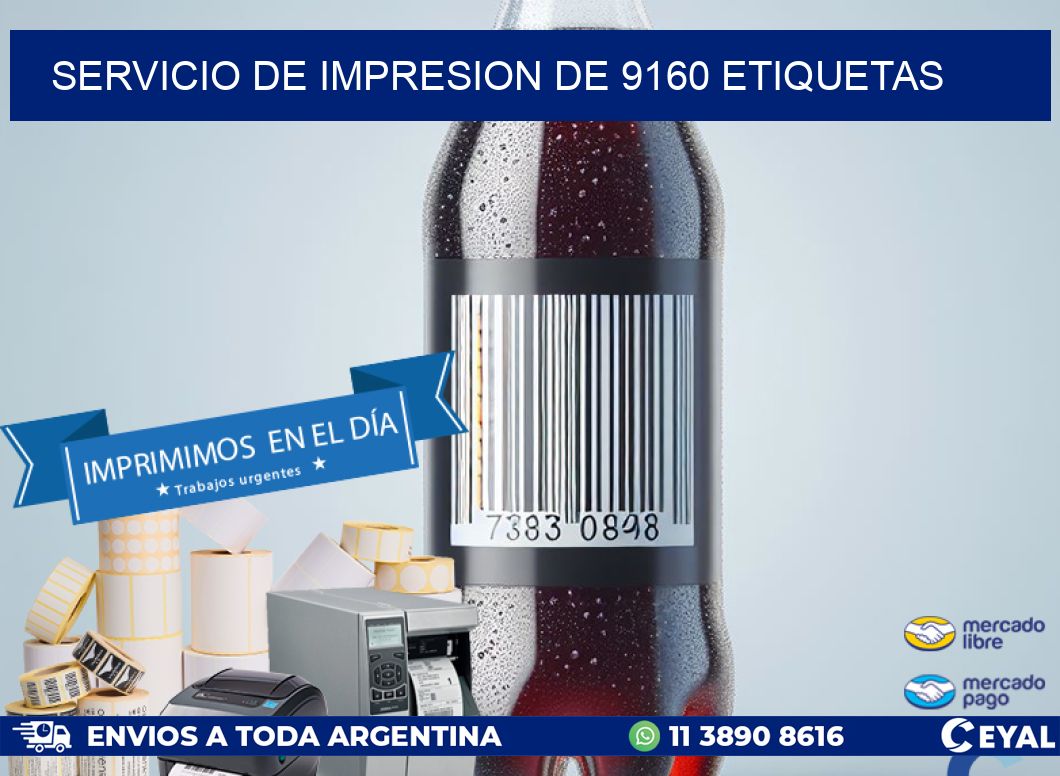 SERVICIO DE IMPRESION DE 9160 ETIQUETAS