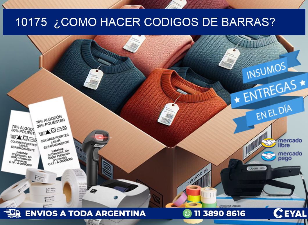 10175  ¿COMO HACER CODIGOS DE BARRAS?