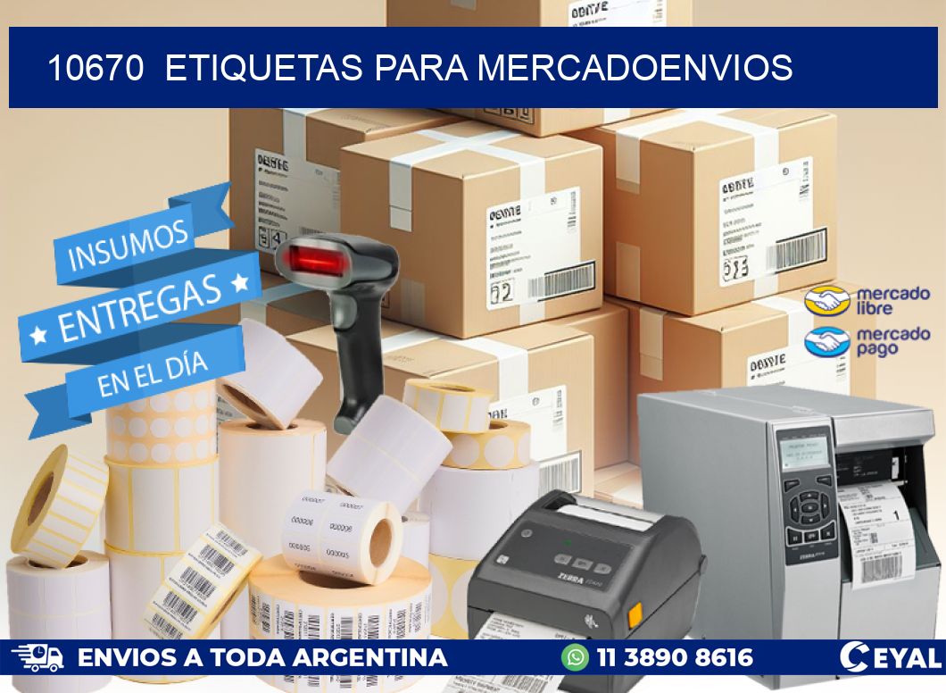 10670  ETIQUETAS PARA MERCADOENVIOS