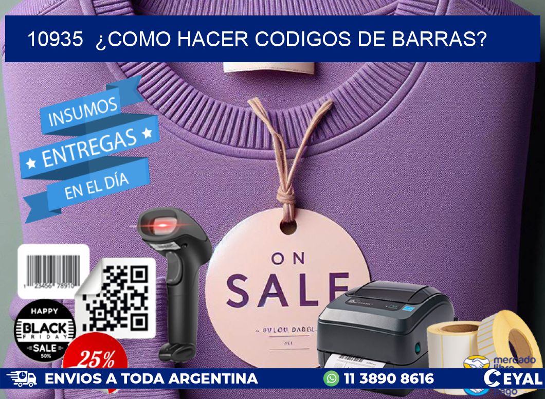 10935  ¿COMO HACER CODIGOS DE BARRAS?