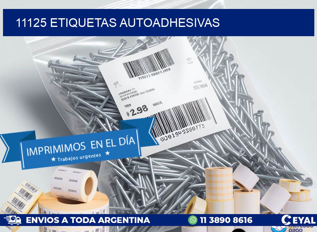 11125 ETIQUETAS AUTOADHESIVAS