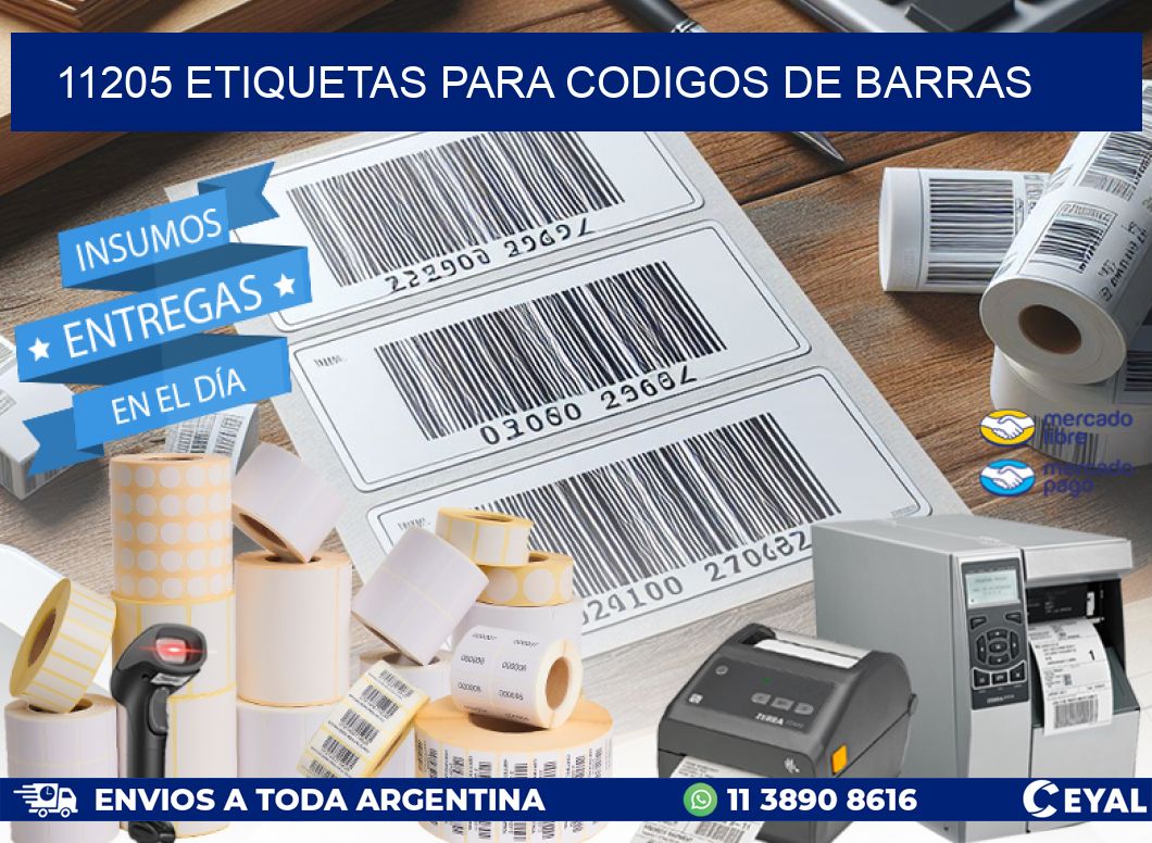 11205 ETIQUETAS PARA CODIGOS DE BARRAS