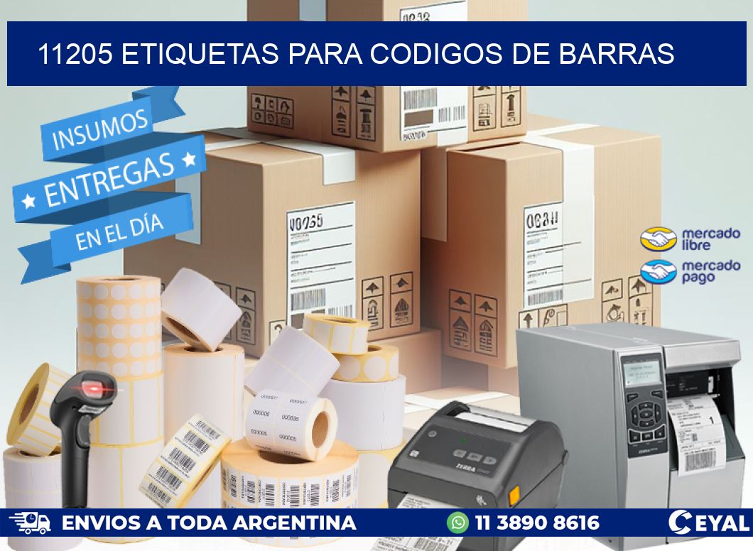 11205 ETIQUETAS PARA CODIGOS DE BARRAS
