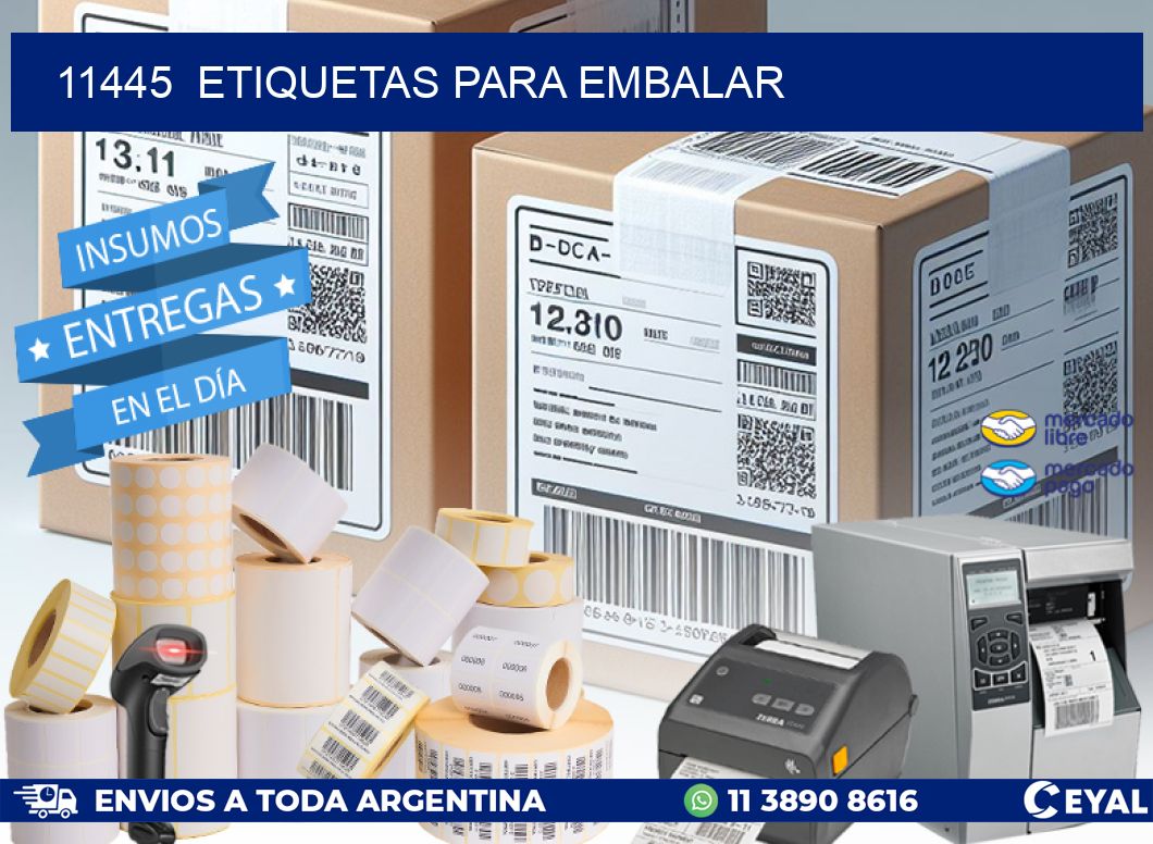 11445  ETIQUETAS PARA EMBALAR