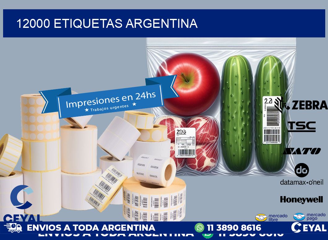 12000 ETIQUETAS ARGENTINA