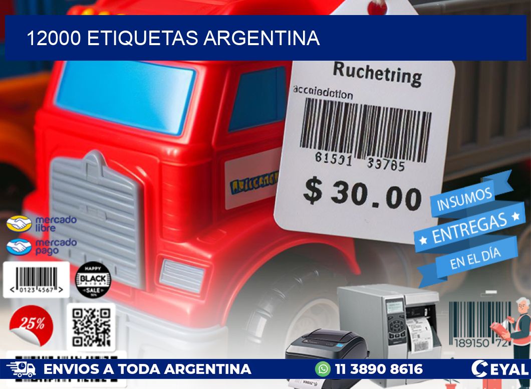 12000 ETIQUETAS ARGENTINA