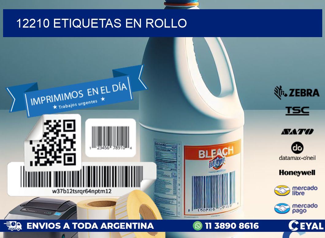 12210 ETIQUETAS EN ROLLO