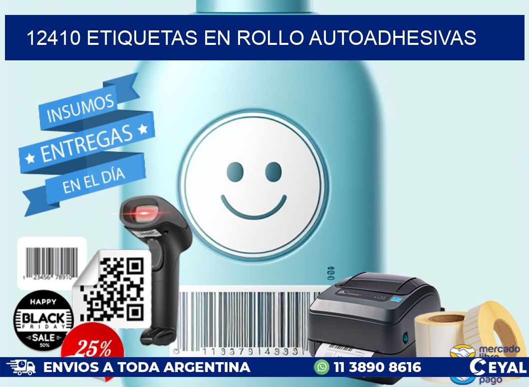 12410 ETIQUETAS EN ROLLO AUTOADHESIVAS