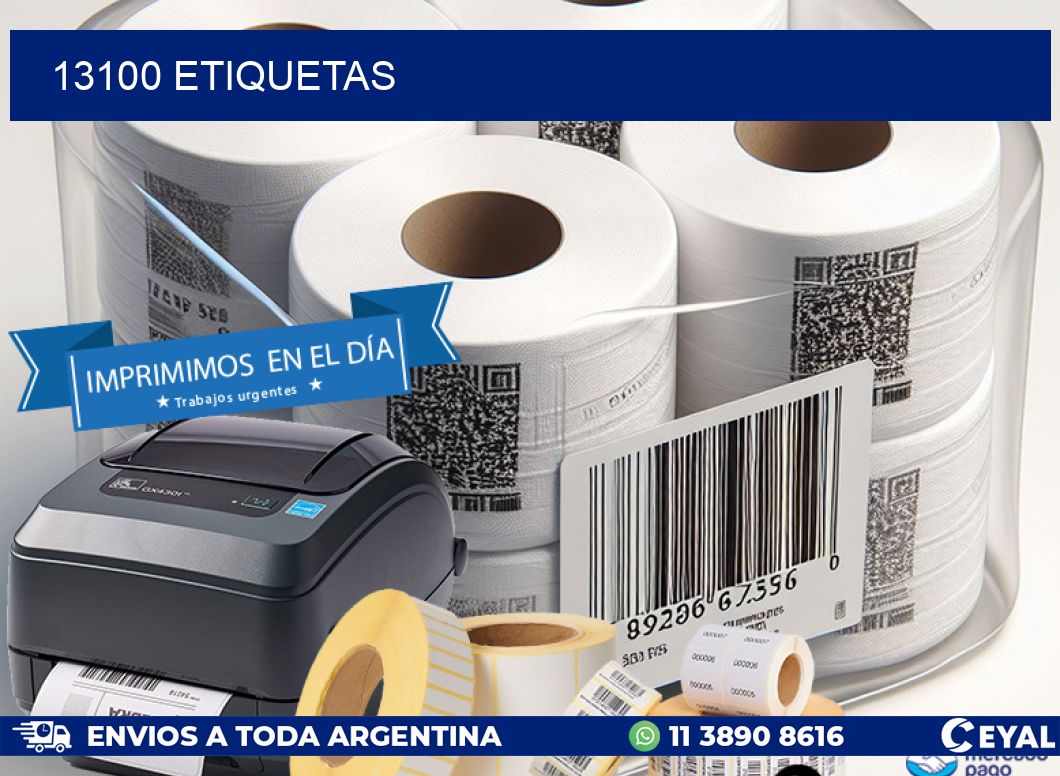 13100 ETIQUETAS