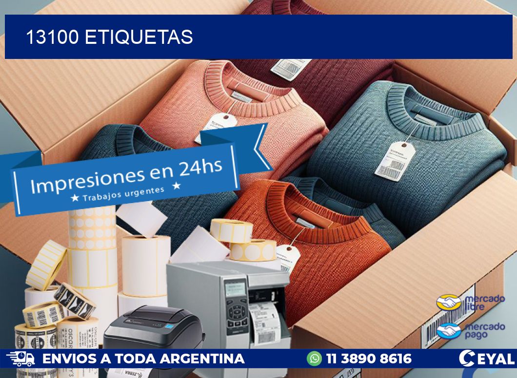 13100 ETIQUETAS