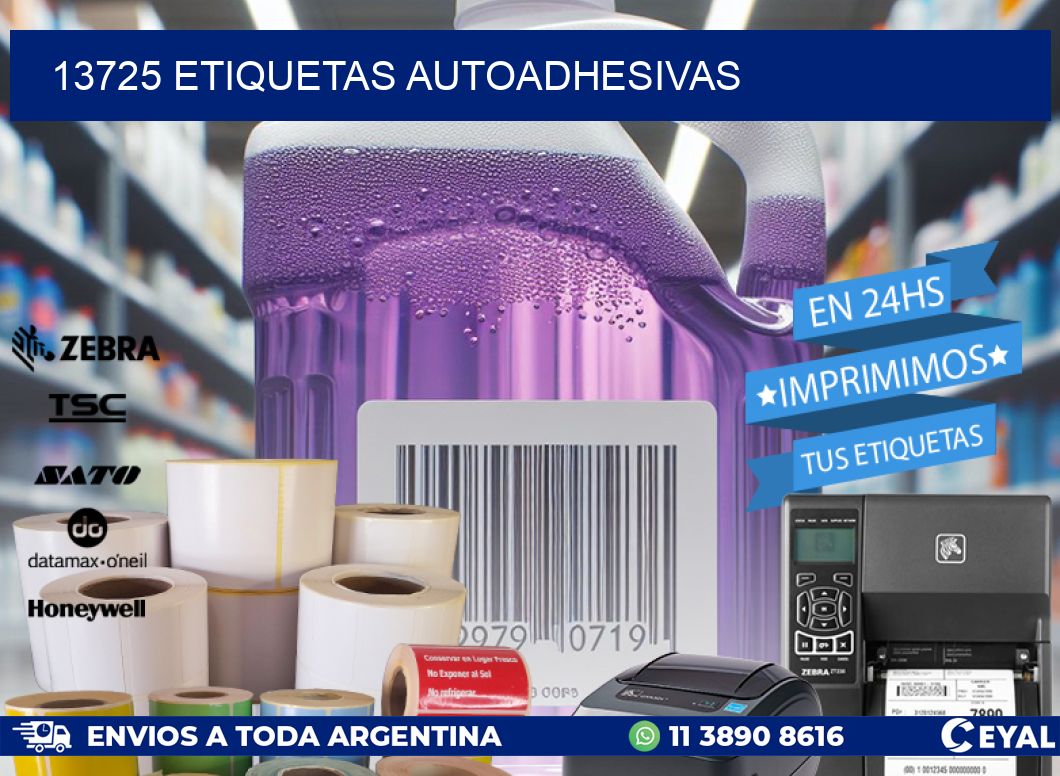 13725 ETIQUETAS AUTOADHESIVAS