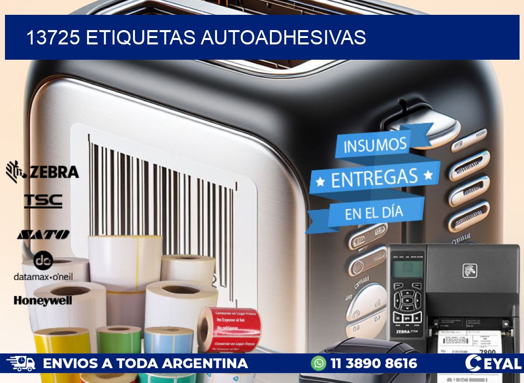 13725 ETIQUETAS AUTOADHESIVAS