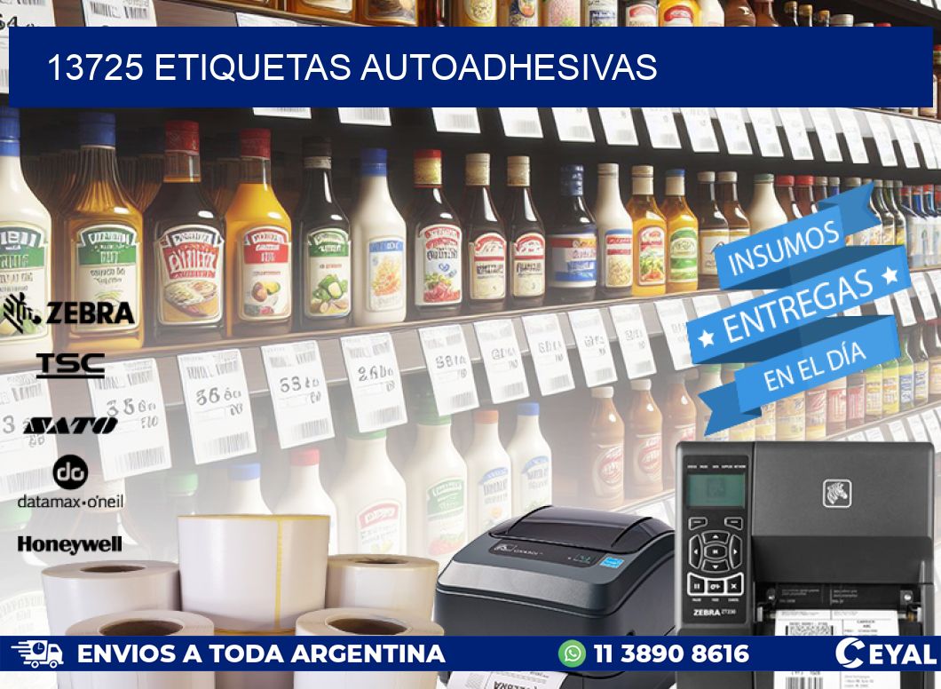 13725 ETIQUETAS AUTOADHESIVAS