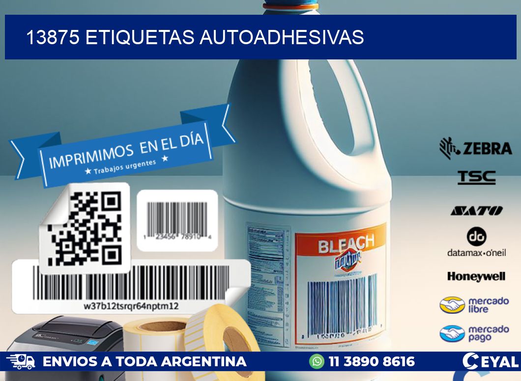 13875 ETIQUETAS AUTOADHESIVAS