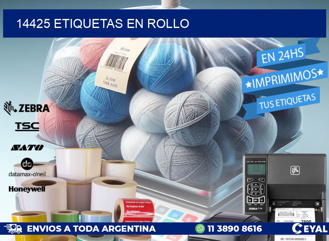 14425 ETIQUETAS EN ROLLO