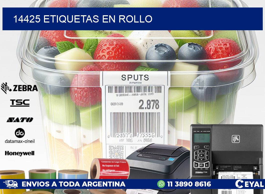 14425 ETIQUETAS EN ROLLO