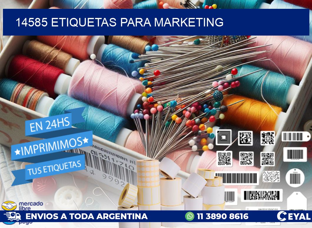 14585 ETIQUETAS PARA MARKETING