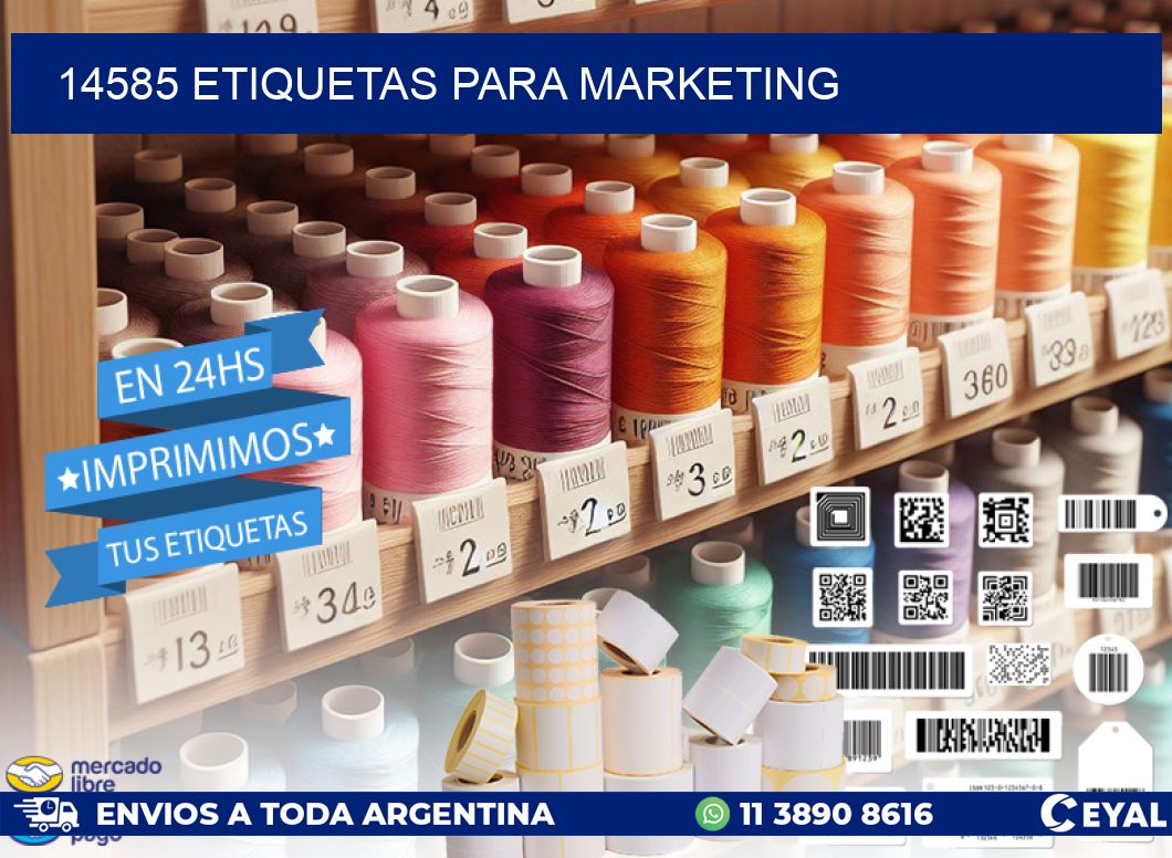 14585 ETIQUETAS PARA MARKETING