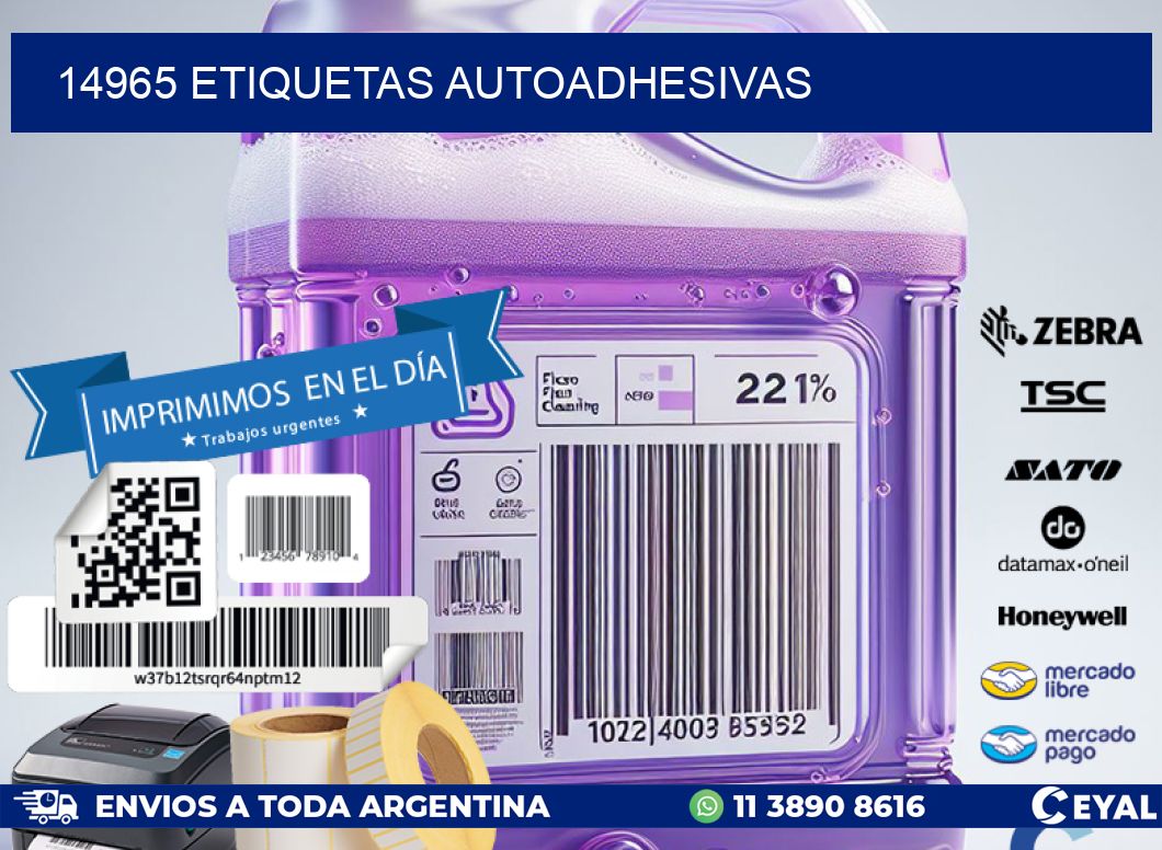 14965 ETIQUETAS AUTOADHESIVAS