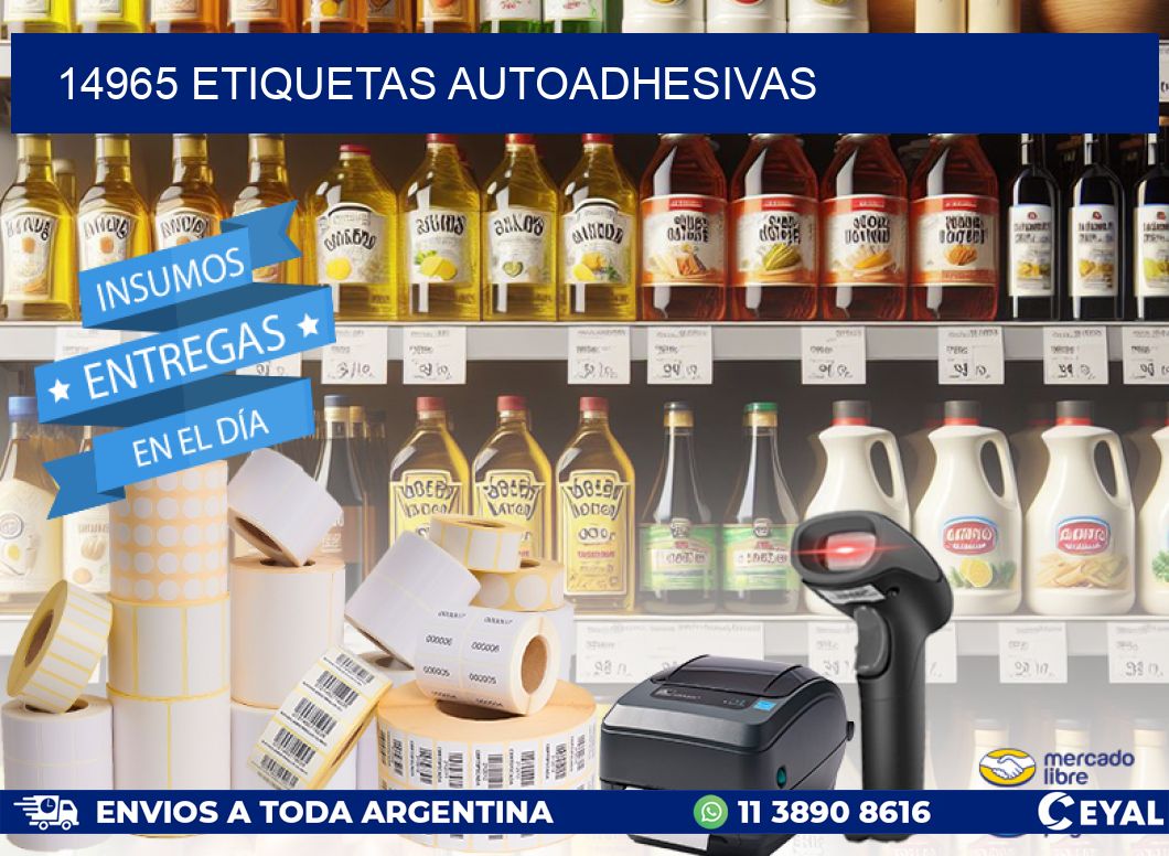 14965 ETIQUETAS AUTOADHESIVAS