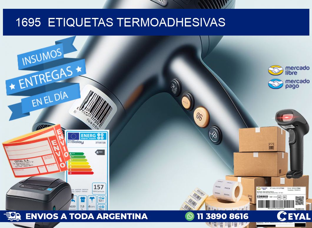 1695  ETIQUETAS TERMOADHESIVAS