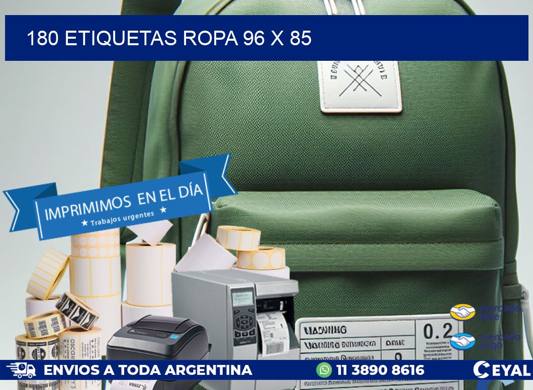 180 ETIQUETAS ROPA 96 x 85