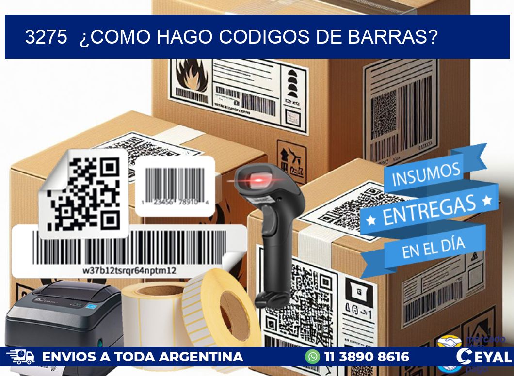 3275  ¿COMO HAGO CODIGOS DE BARRAS?