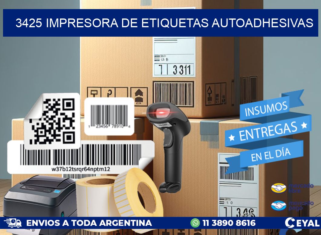 3425 IMPRESORA DE ETIQUETAS AUTOADHESIVAS