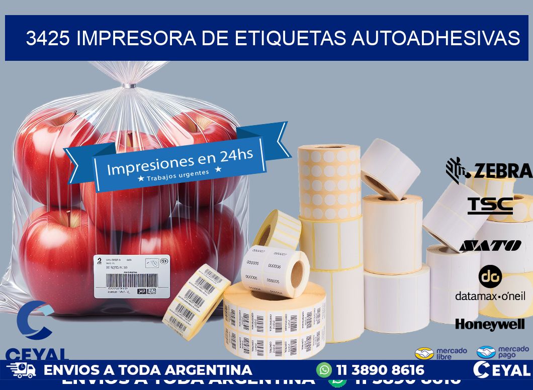3425 IMPRESORA DE ETIQUETAS AUTOADHESIVAS