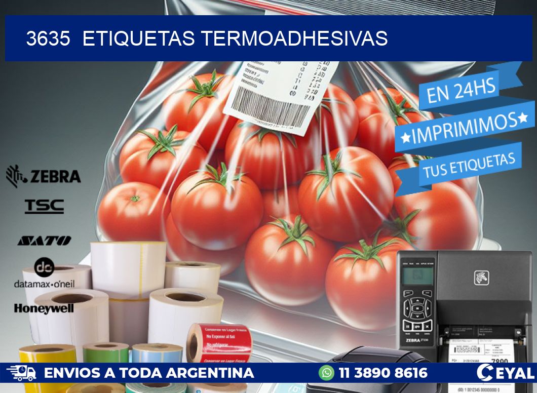 3635  ETIQUETAS TERMOADHESIVAS
