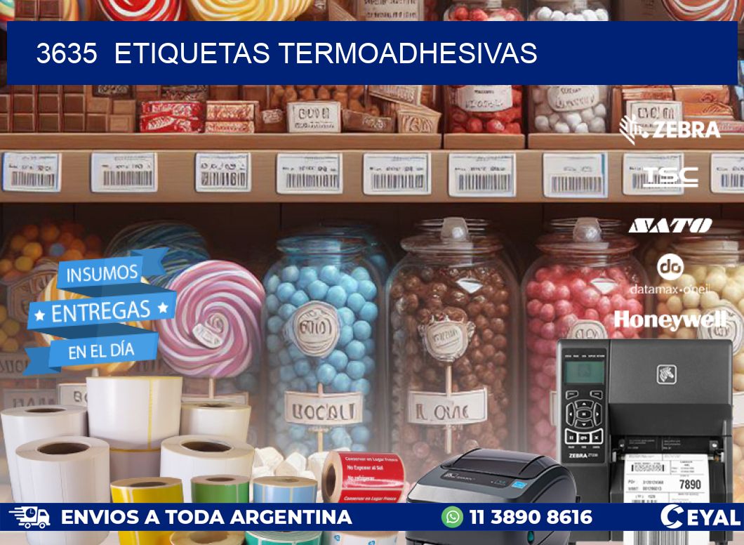 3635  ETIQUETAS TERMOADHESIVAS