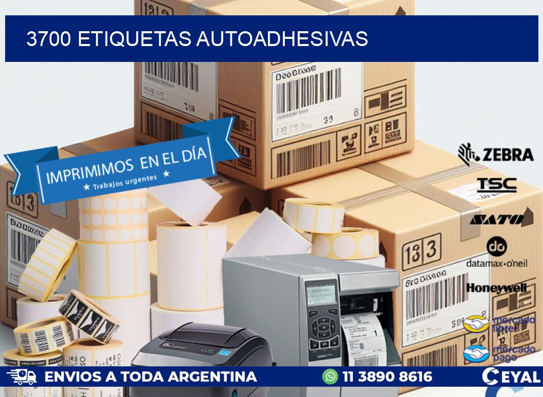 3700 ETIQUETAS AUTOADHESIVAS