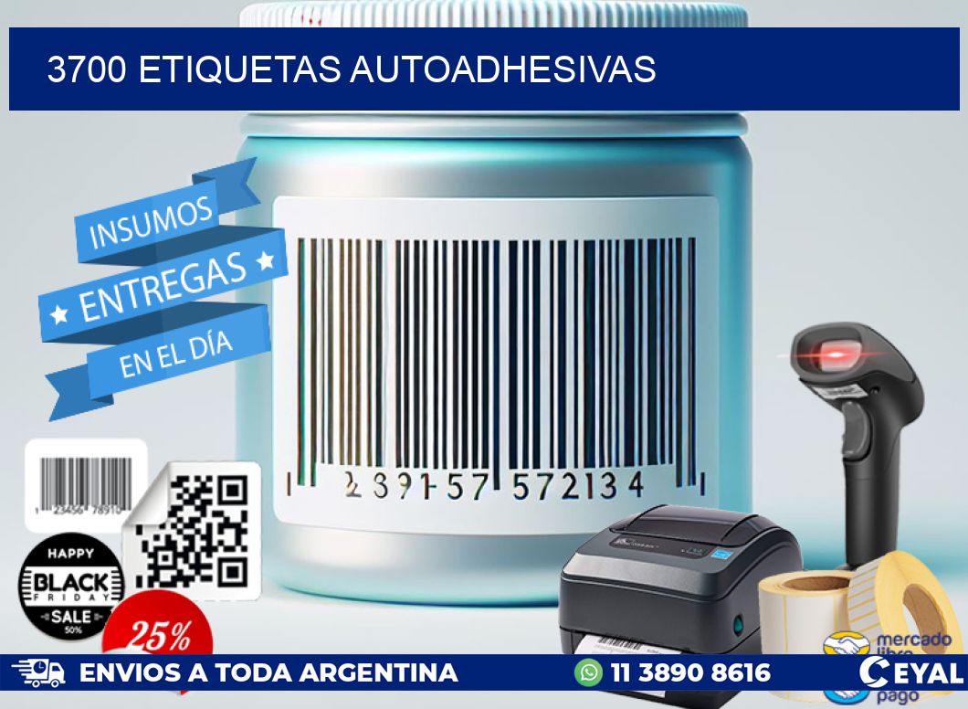 3700 ETIQUETAS AUTOADHESIVAS