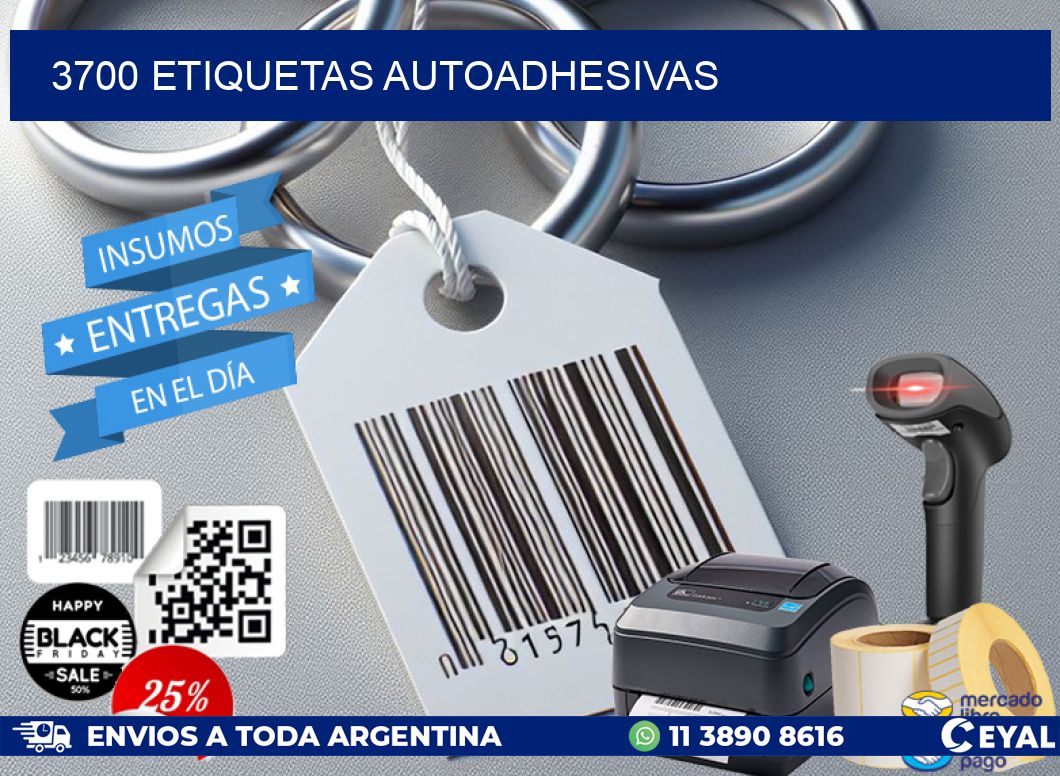 3700 ETIQUETAS AUTOADHESIVAS