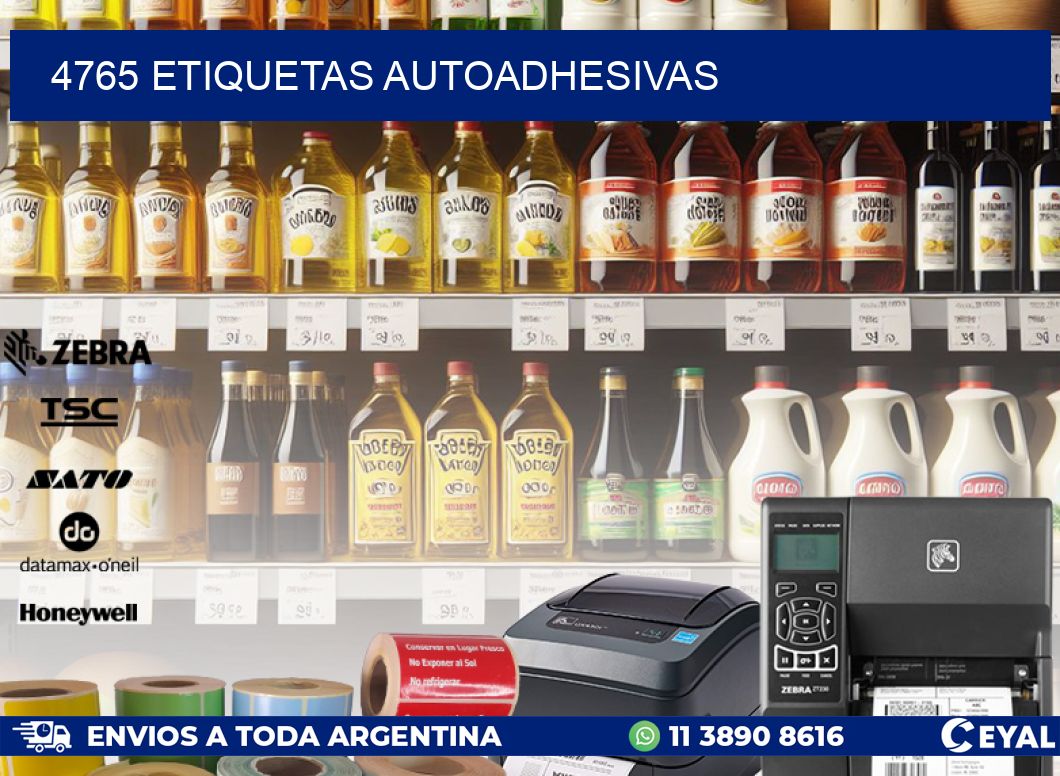 4765 ETIQUETAS AUTOADHESIVAS