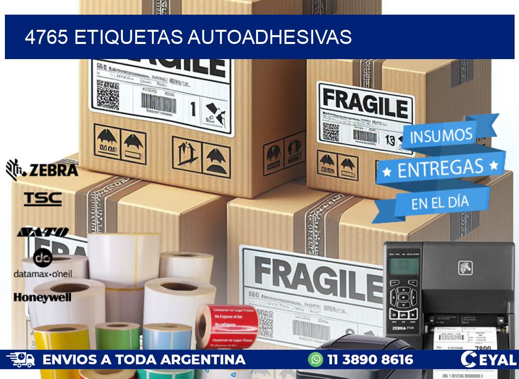 4765 ETIQUETAS AUTOADHESIVAS