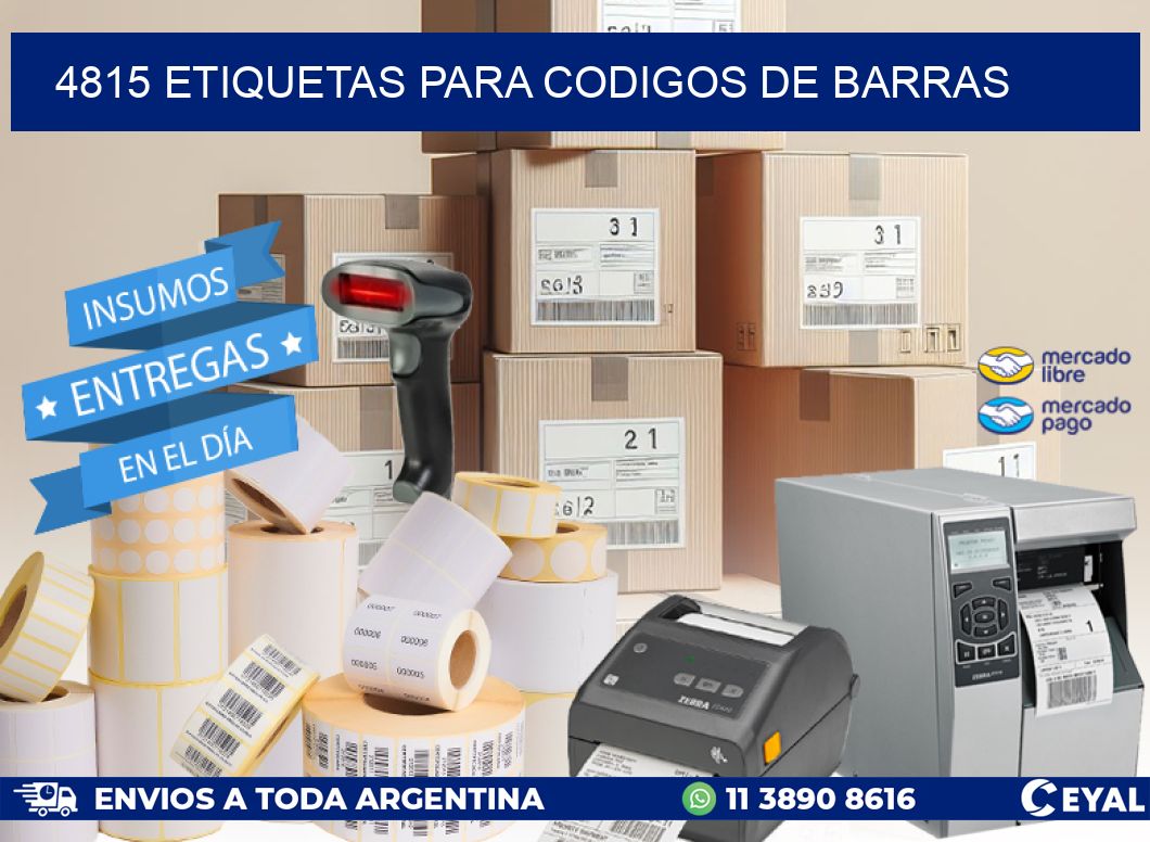 4815 ETIQUETAS PARA CODIGOS DE BARRAS