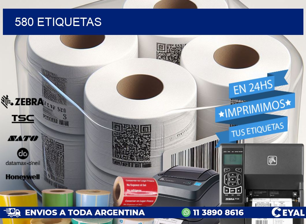 580 ETIQUETAS