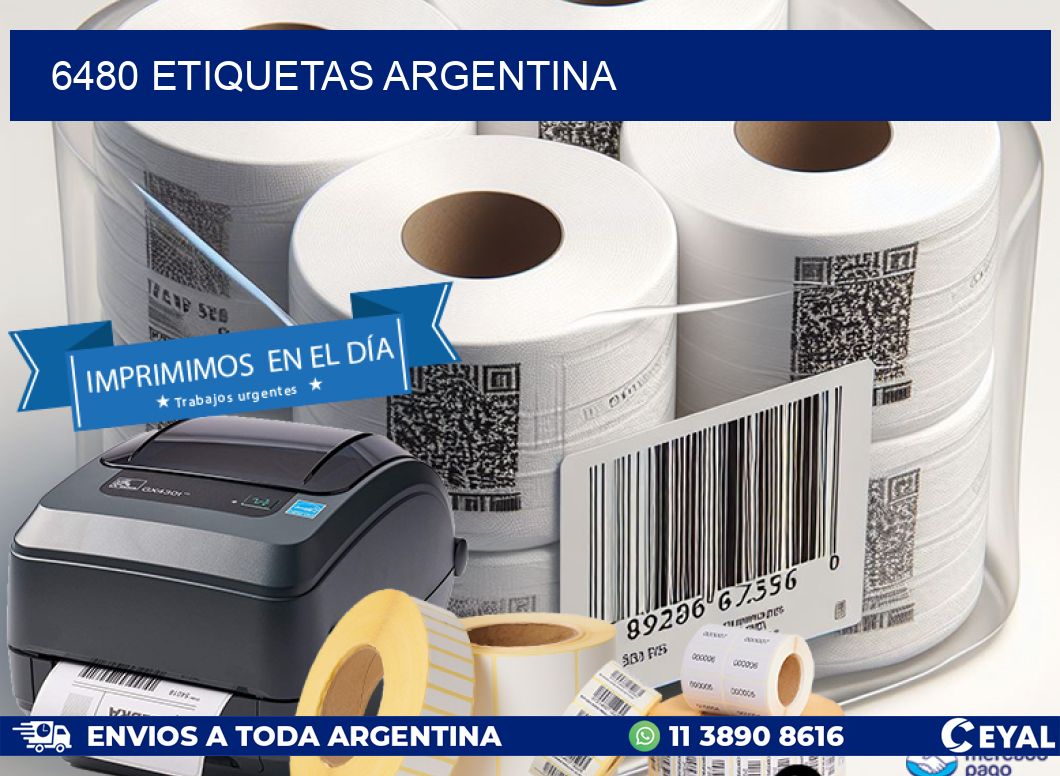 6480 ETIQUETAS ARGENTINA