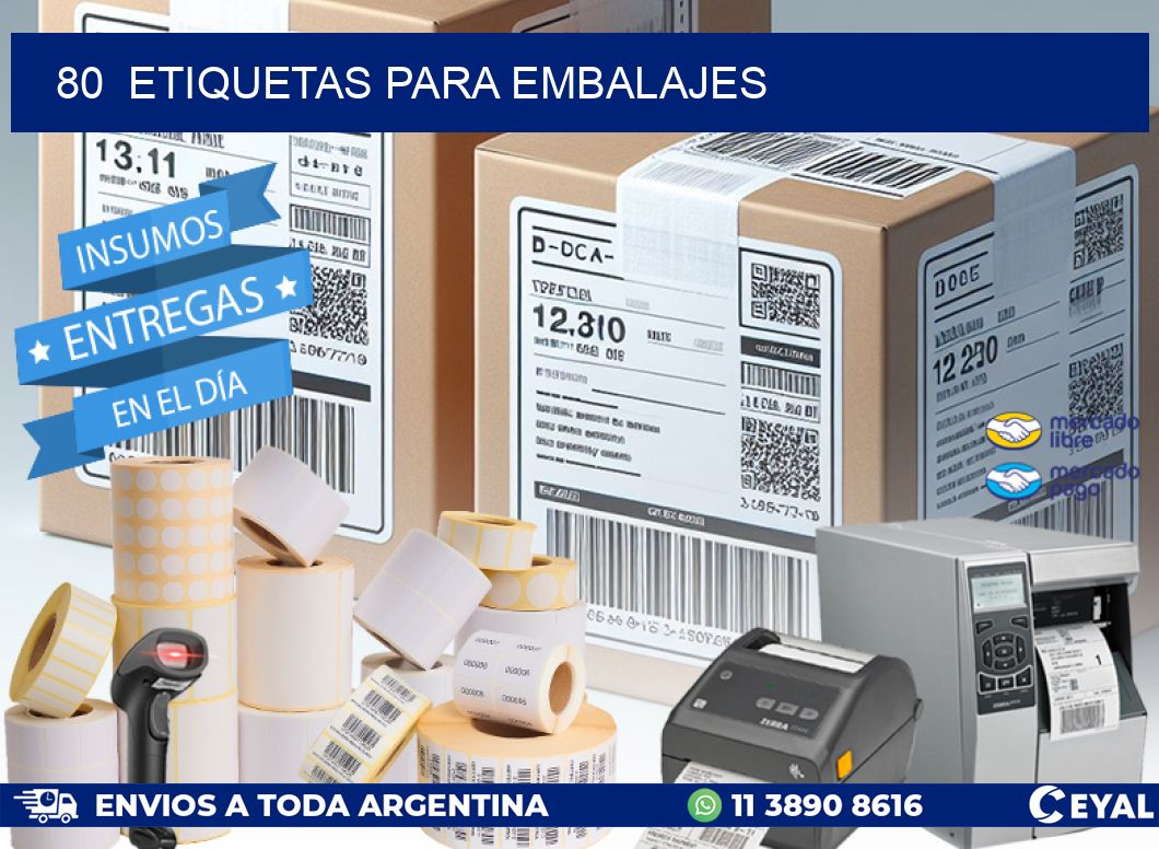 80  ETIQUETAS PARA EMBALAJES